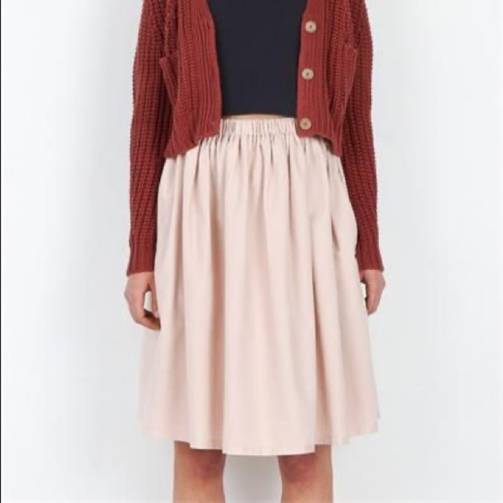 ORGANIC BY JOHN PATRICK — PINK — MIDI SKIRT